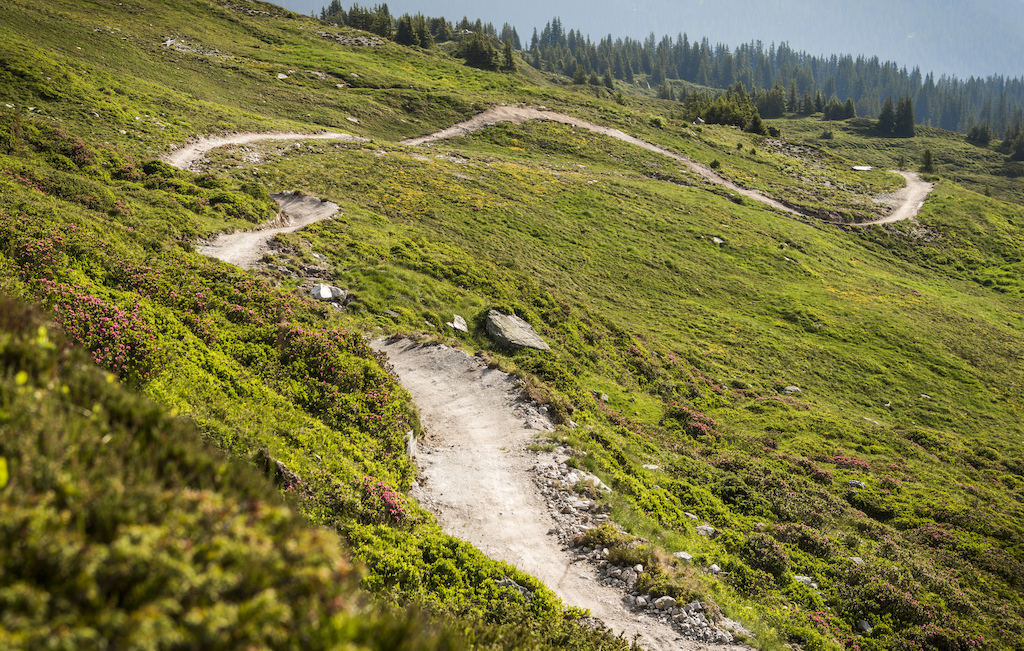 The Never end Trail at Flims-Laax built by Velosolutions and Claudio Caluori.