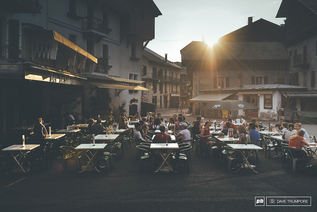 Quiet nights watching the sun set from the local cafe has been a great way to close out the day here in Samoens