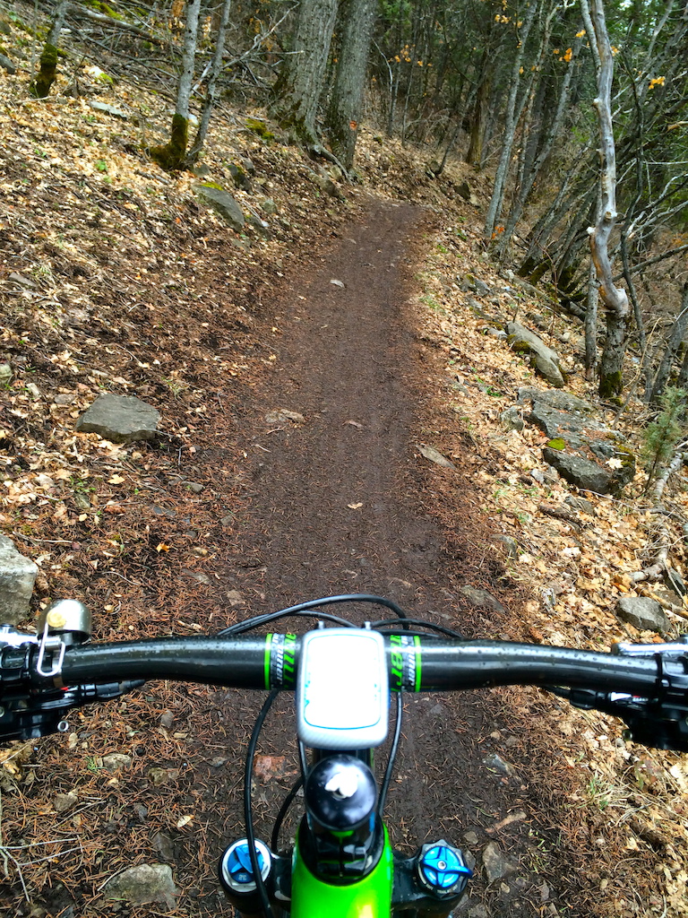 One of the first trails to lose the snow in the early season