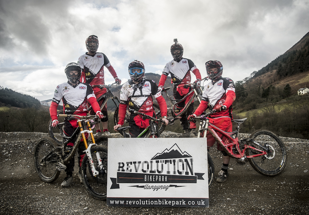 British Army downhill team at Revolution Bike Park