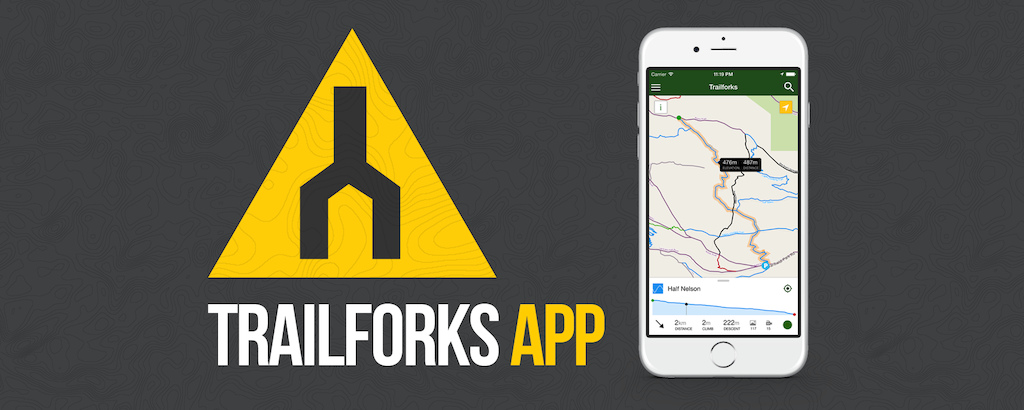 Trailforks mobile app for ios and android