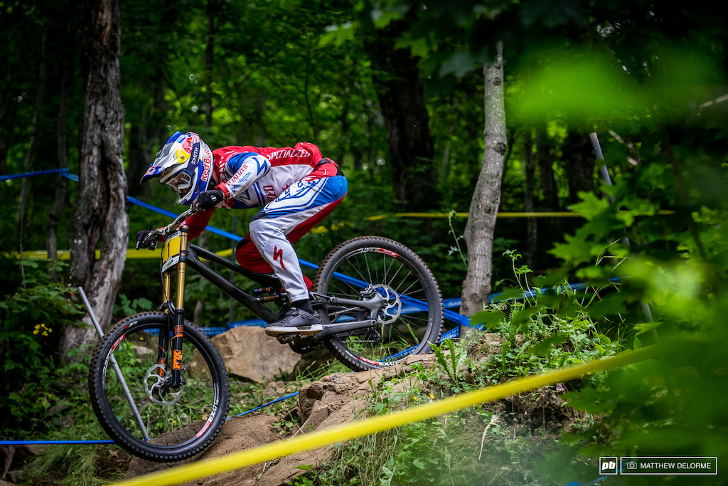 Aaron Gwin might not have been fastest in timed training today but he is a favorite for a win here in MSA, and a huge target for other racers. Will he show his cards in qualifying tomorrow?