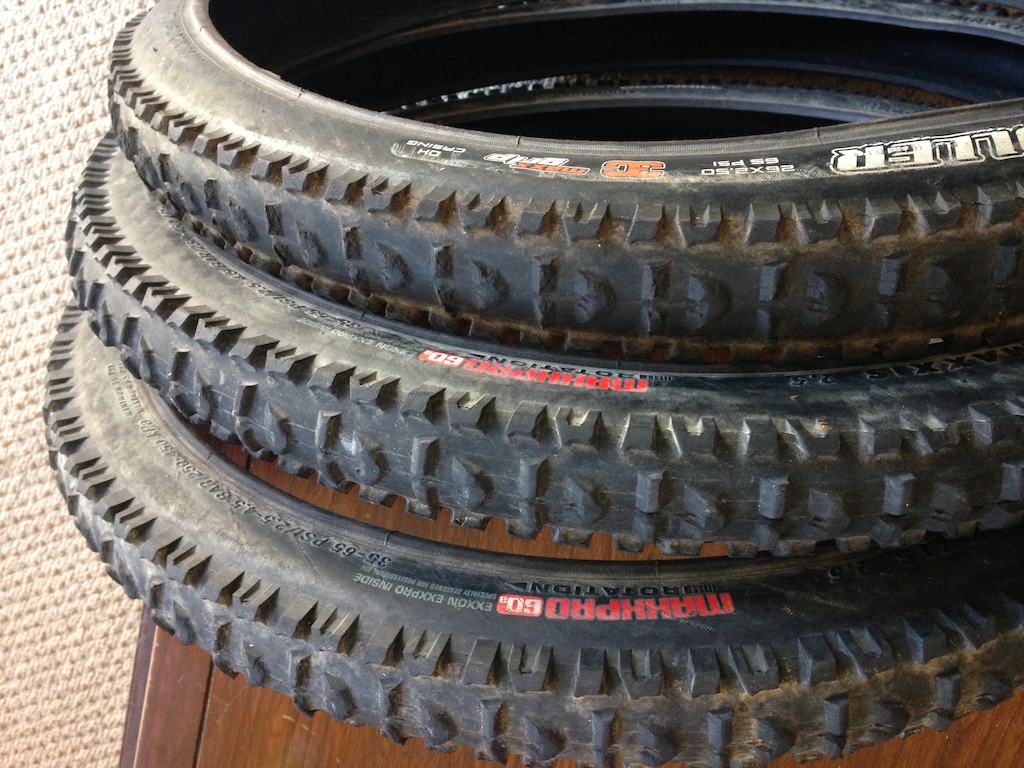 0 2 used but good tread maxxis high rollers