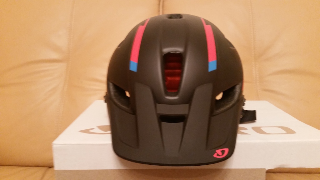 2014 Giro Feature Helmet Large (Black/red/blue)