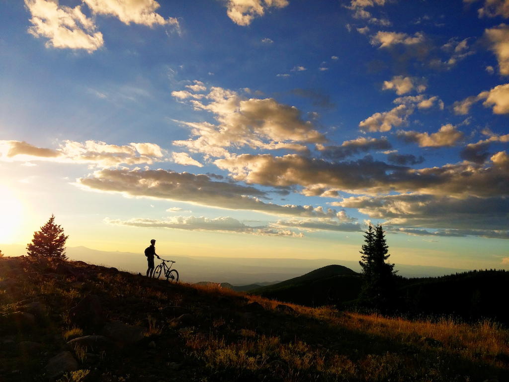Sunset ride to the top of the mountains--pure high country joy in the Sangre de Cristos.