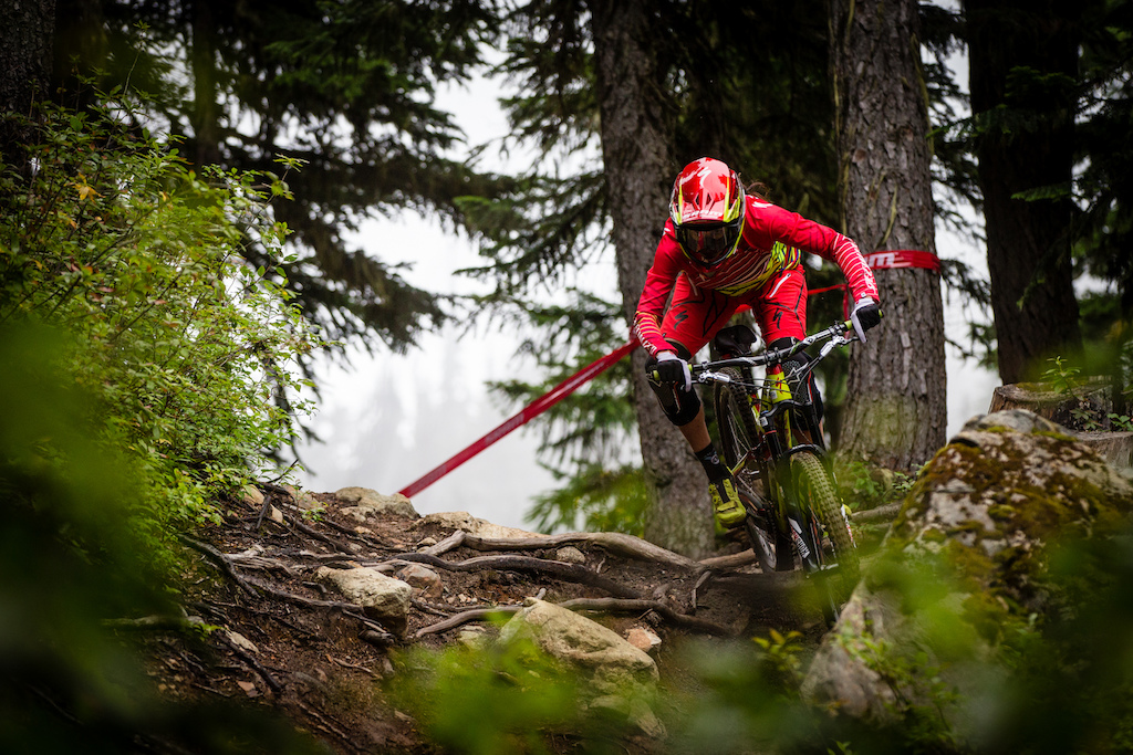 After holding the provisional lead before events unfolded at Crested Butte last weekend, Anneke Beerten was looking fast and aggressive in practice here in Whistler - surely she will be wanting to show that it was no one off last weekend.