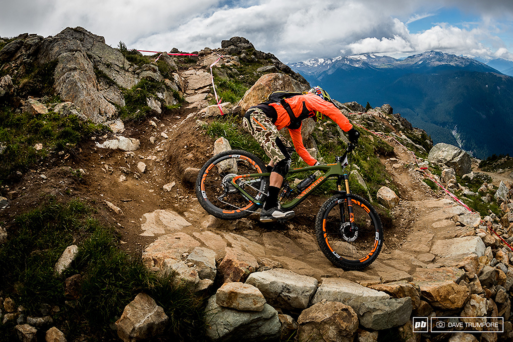It's good to see some of the North American regulars like Cody Kelly here racing against all the big guns in an EWS.