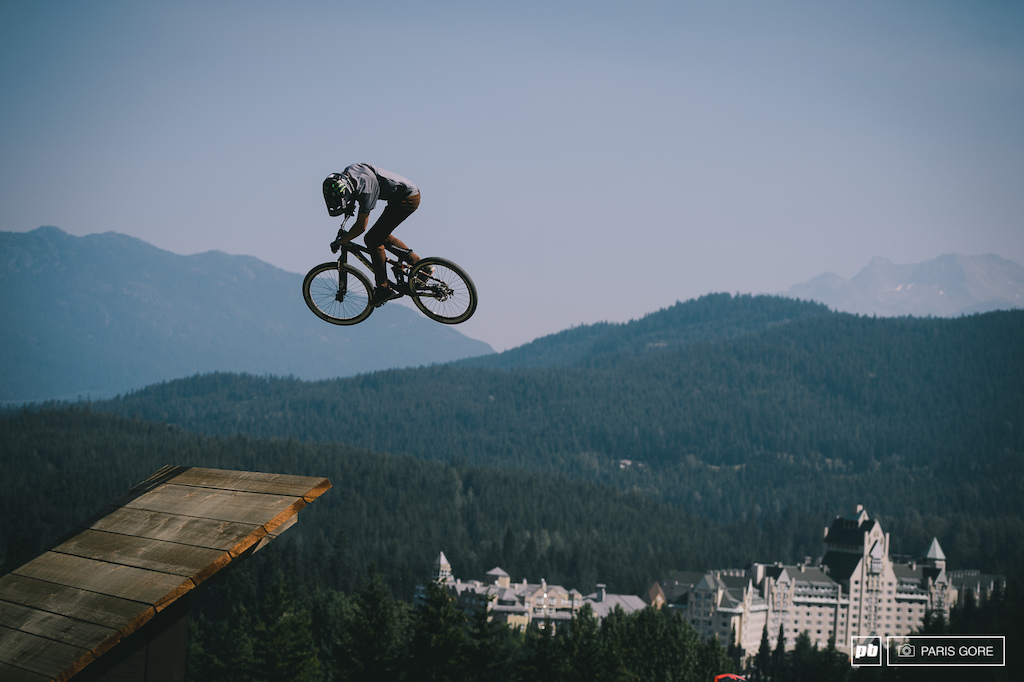 Rheeder 360 down the up ramp.