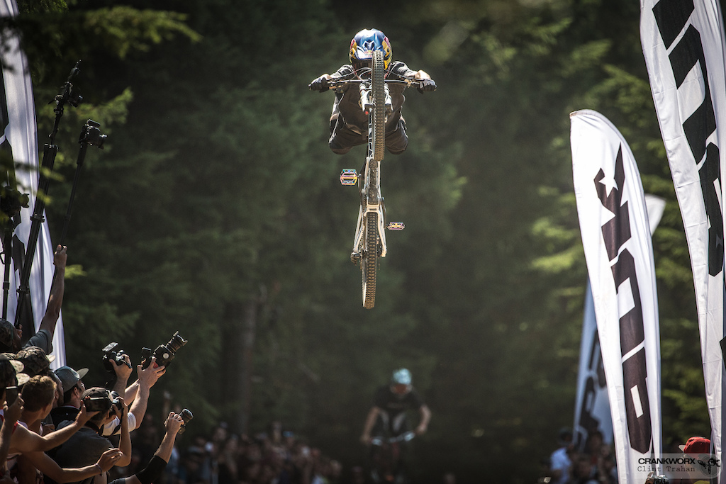 Andreu Lacondeguy at the Official Whip-Off World Championships presented  by Spank at Crankworx Whistler. (Photo by clint trahan/crankworx)