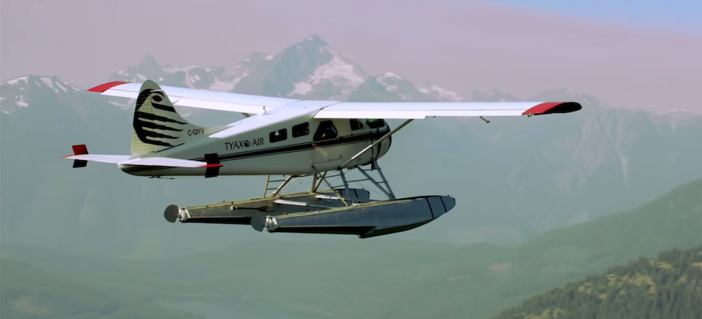Tyax Air takes the crew into the Chilcotins.