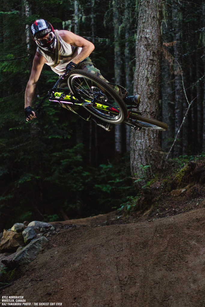 Kyle Norbraten riding for The Sickest Edit Ever, 1st place at Crankworx Dirt Diaries 2015.