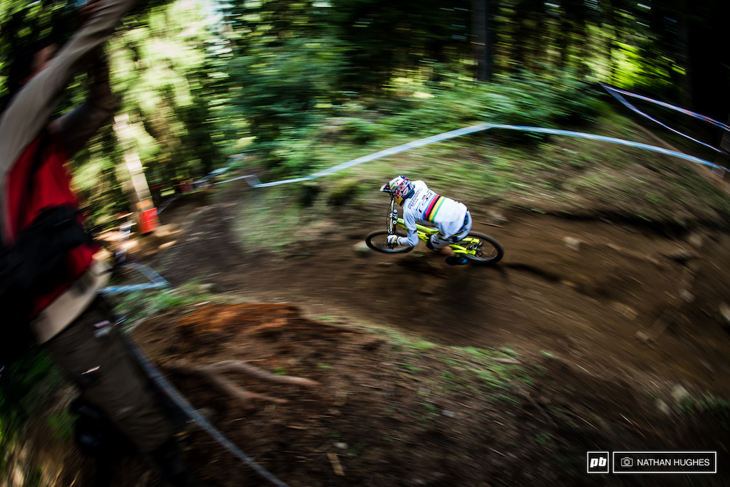 Atherton romping past on his way to a convincing quali-podium.