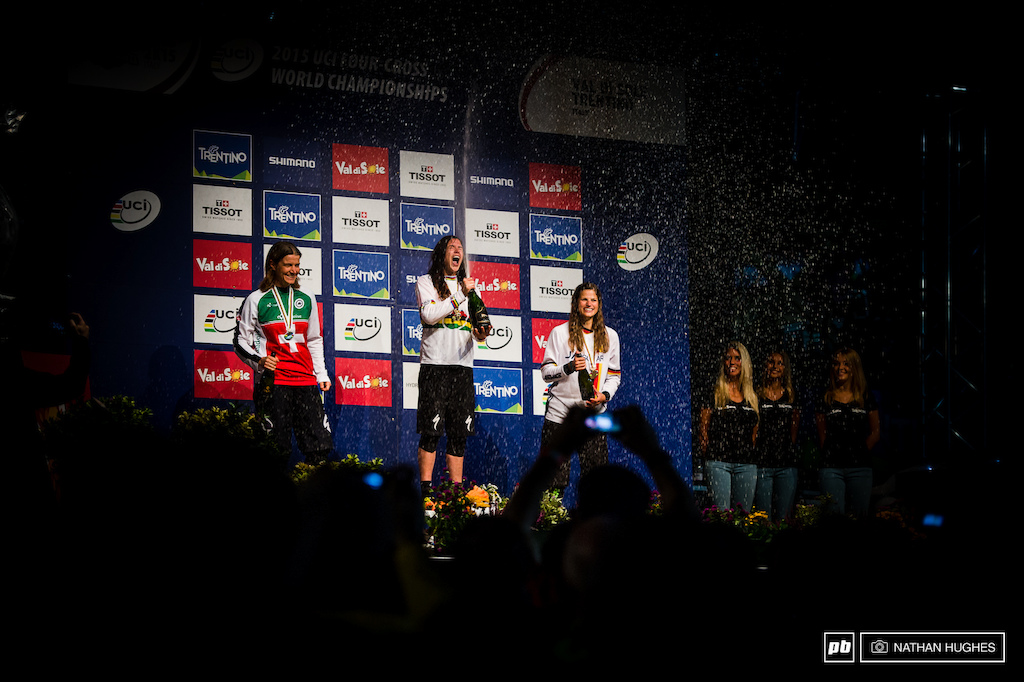 As if 25 000 at Crankworx wasn t enough Crankworx Queen and female bicycle prodigy Beerten banks another gold from the top step.