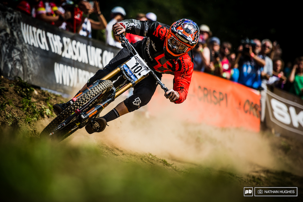 Sam Blenkinsop showed his signature flair behind bars here in Italy and it was enough to allow him a top 10 finish in the overall.