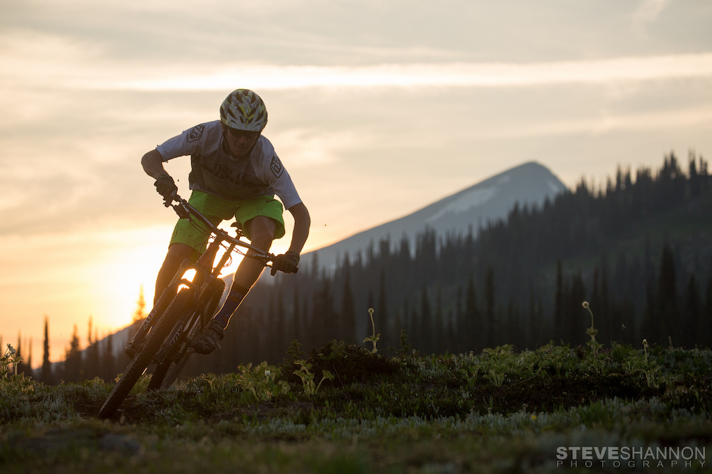 Riding in the alpine meadows at Sol Mountain Lodge.