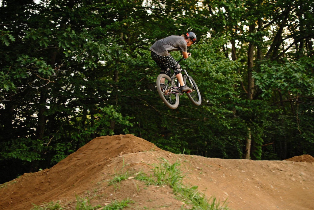 Derek at Stratham hill pump track in Fremont, New Hampshire, United ...