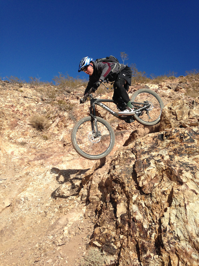 Riding down the waterfall on snakeback
