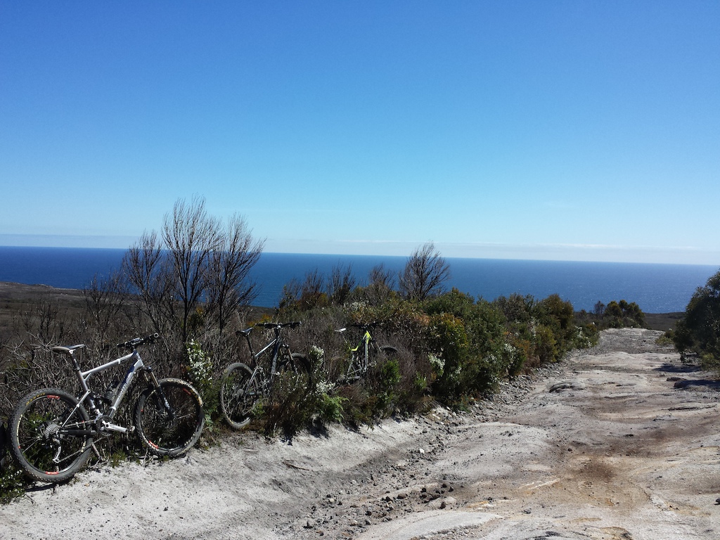 The trail follows the coast, providing stunning views out over the Indian Ocean