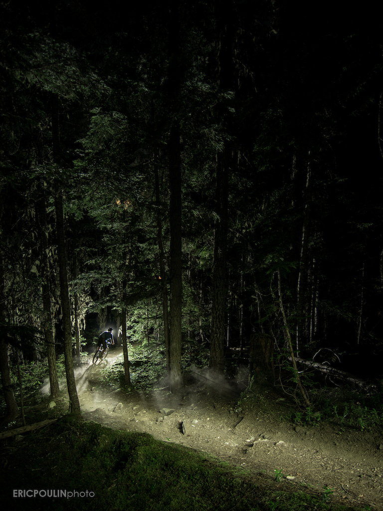 Late night dusty laps down a favourite track in Whistler.