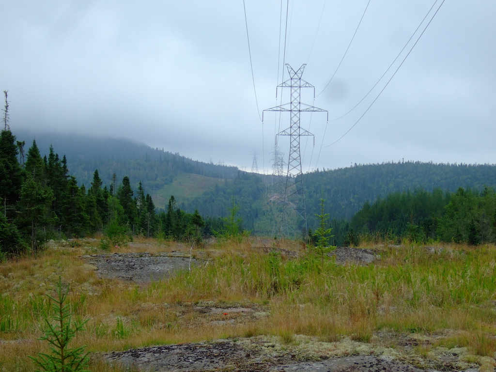The trail crosses 2 hydro-lines. Some good scenery (some-days). Keep an eye out for birds of prey.
