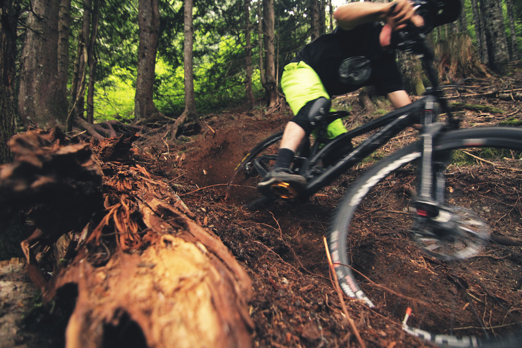 Paul getting a little rowdy through one of his many loose berms