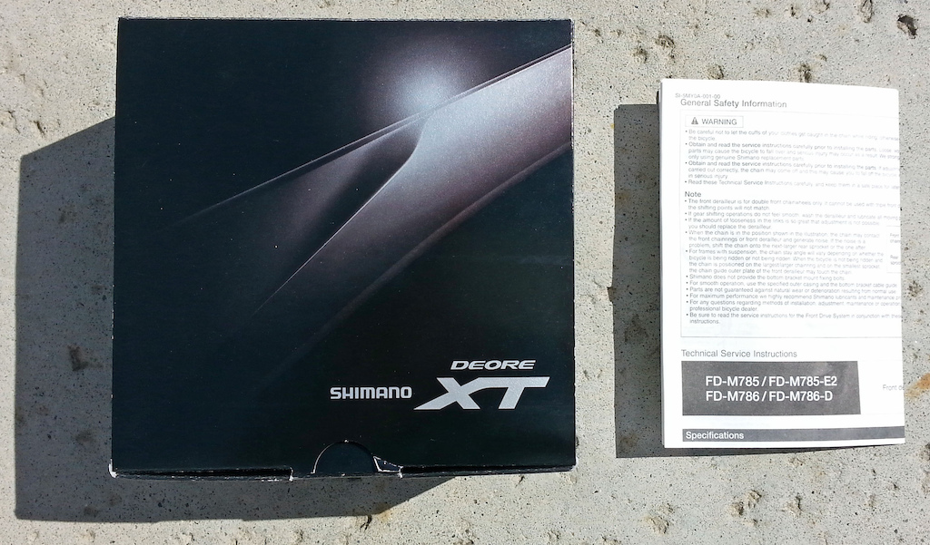 2015 Shimano XT FD-M780 3X10 Front Derailleur E-Type