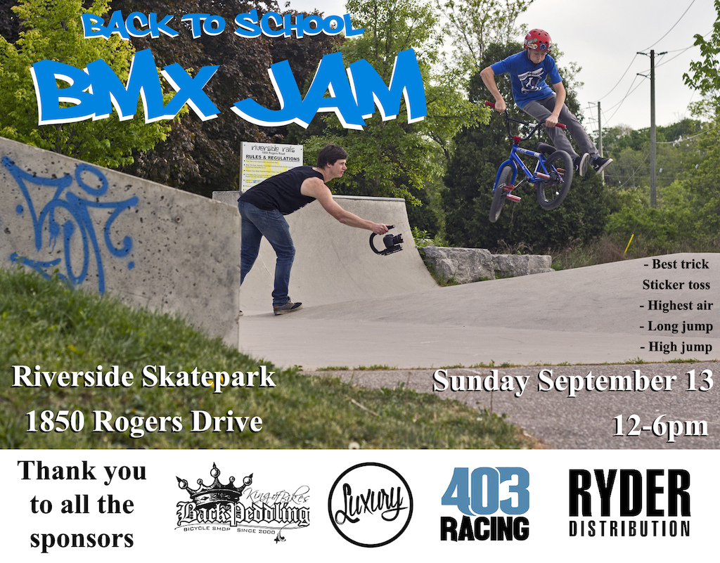 A bit late but I just made this new flyer for Braden's bmx jam and decided to post it here. Everyone's welcome.