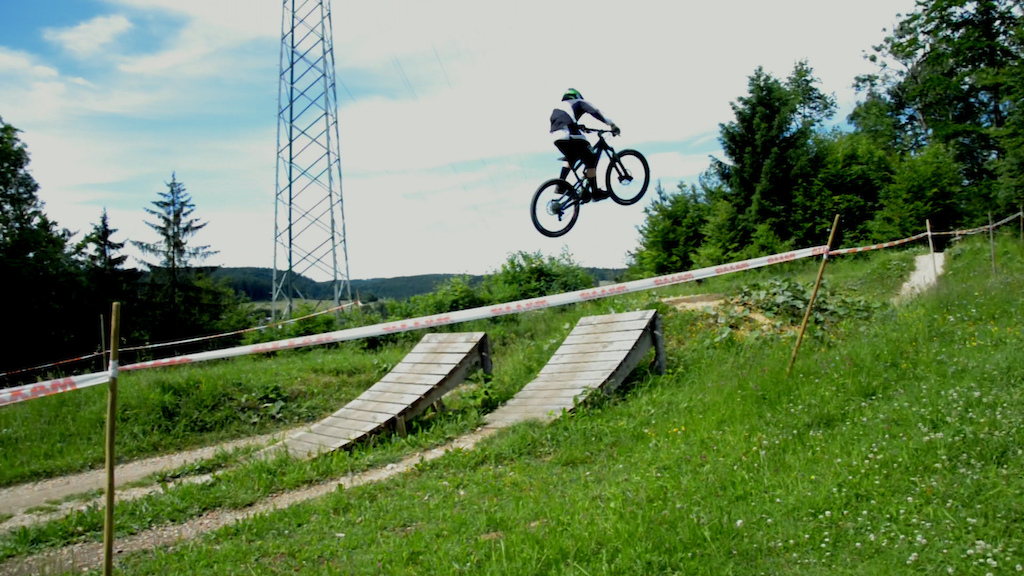 Jump section on "The Mini DH".
Bikepark Albstadt