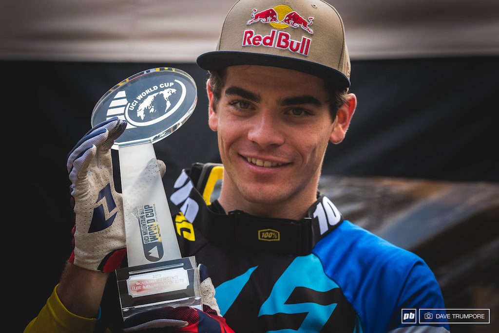 Despite all the tough luck, Loic was still all smiles when he received the trophy for 2nd overall in the Word Cup.
