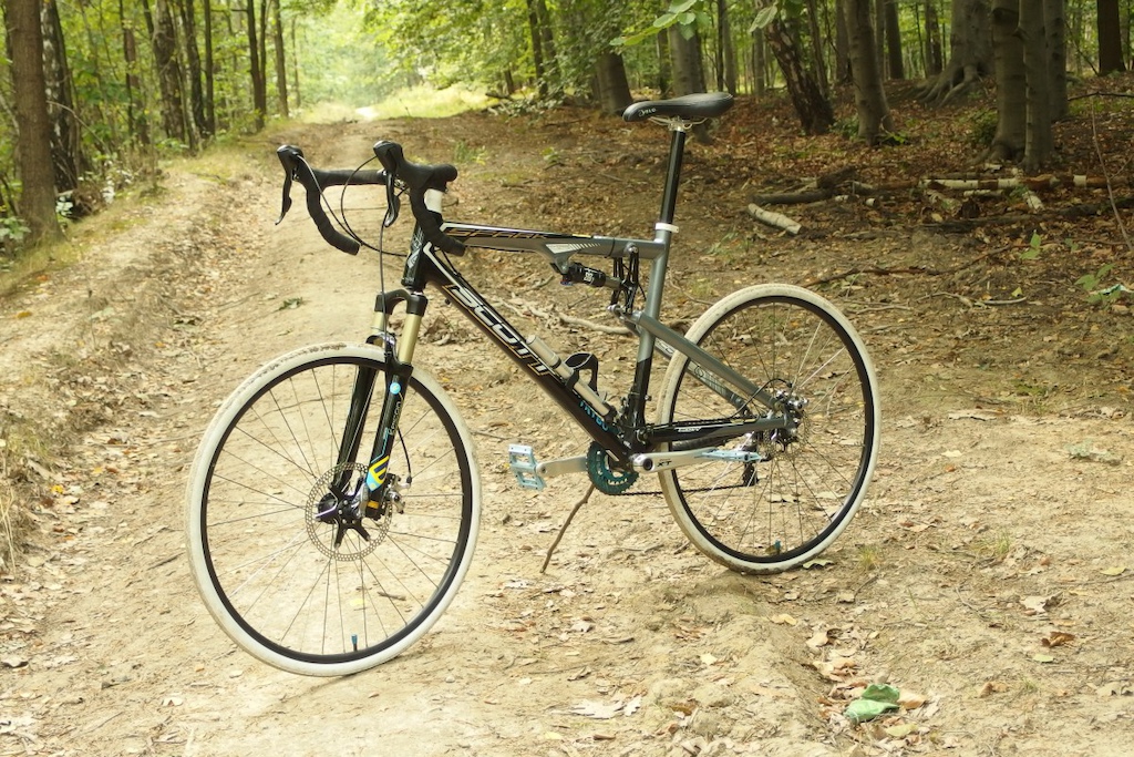 2009 Scott Spark configured as a gravel-grind bike.