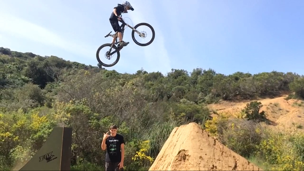 new big trick jump at carlmont