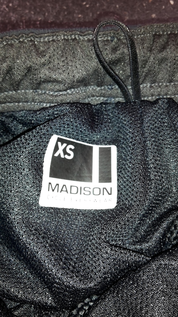 2015 Madison Shorts with chamois pad liner.  Size XS