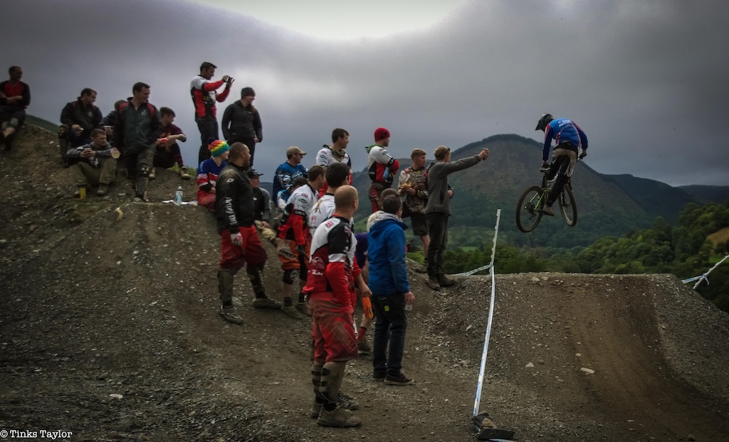 Inter-Services DH Champs 2015. Hecklers hill in full effect, one of the RAF DH Team styling it up for a predominantly Army based heckle! Shot on Nokia Lumia 1020 phone