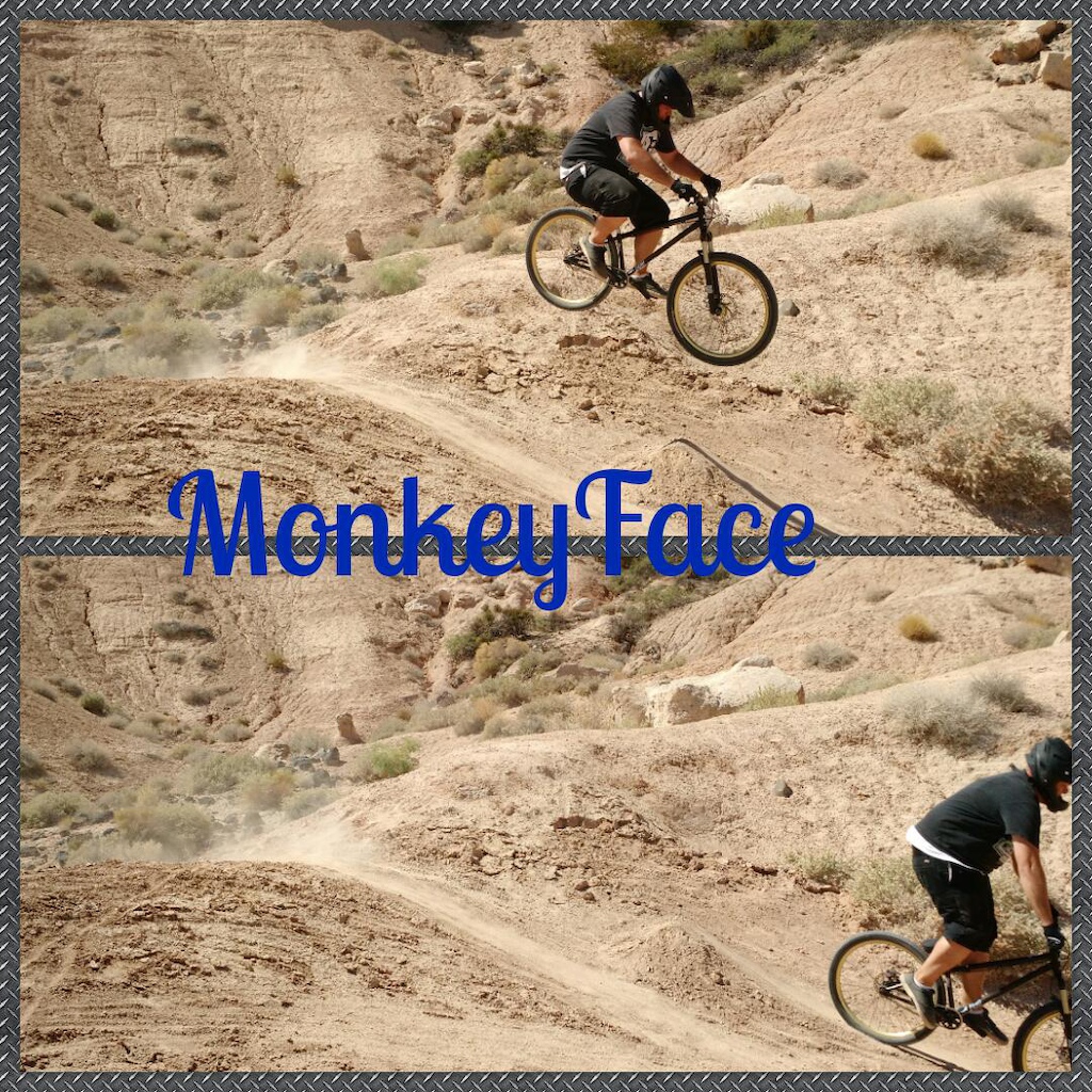 Doing the new jump st MonkeyFace, backwards! No lip, just Hops.