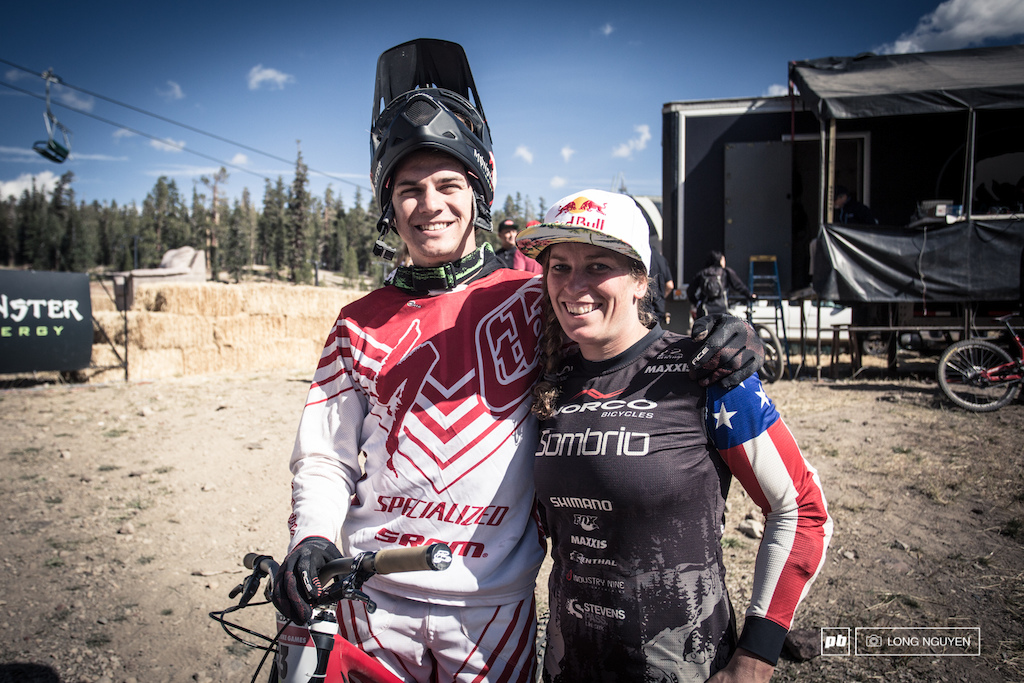 Your Pro Women and Men downhill winners, Mitch Ropelato and Jill Kintner.