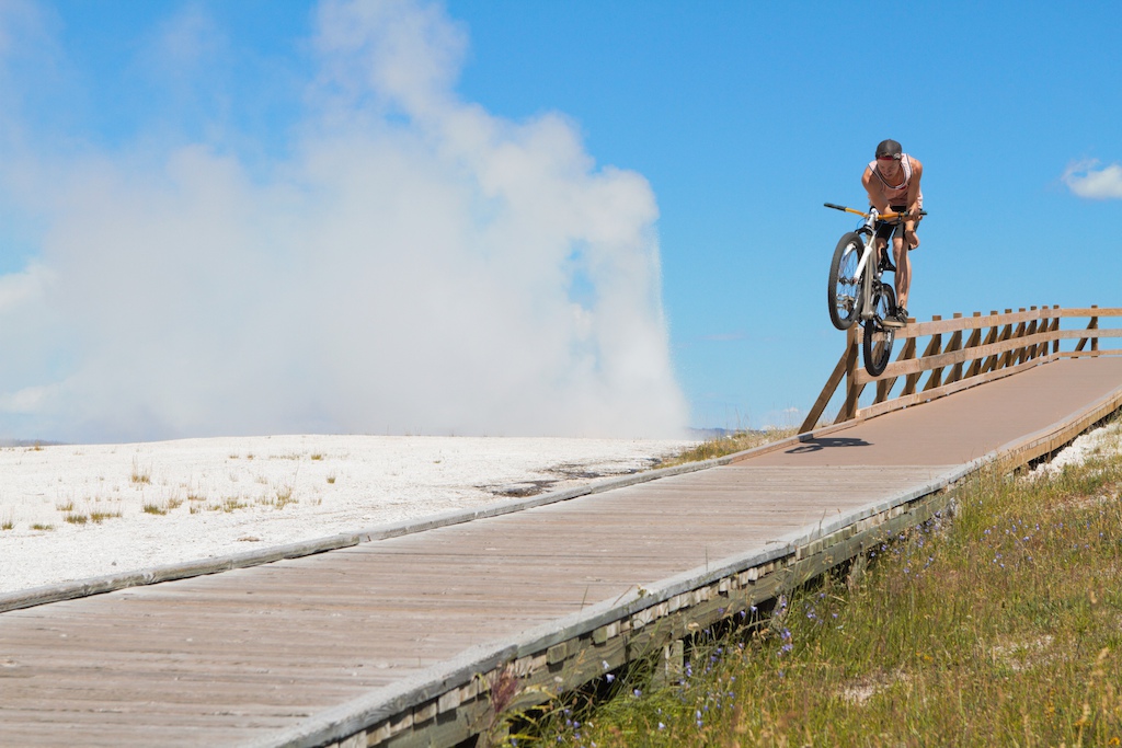 Hop bar spin in Yellowstone National Park.