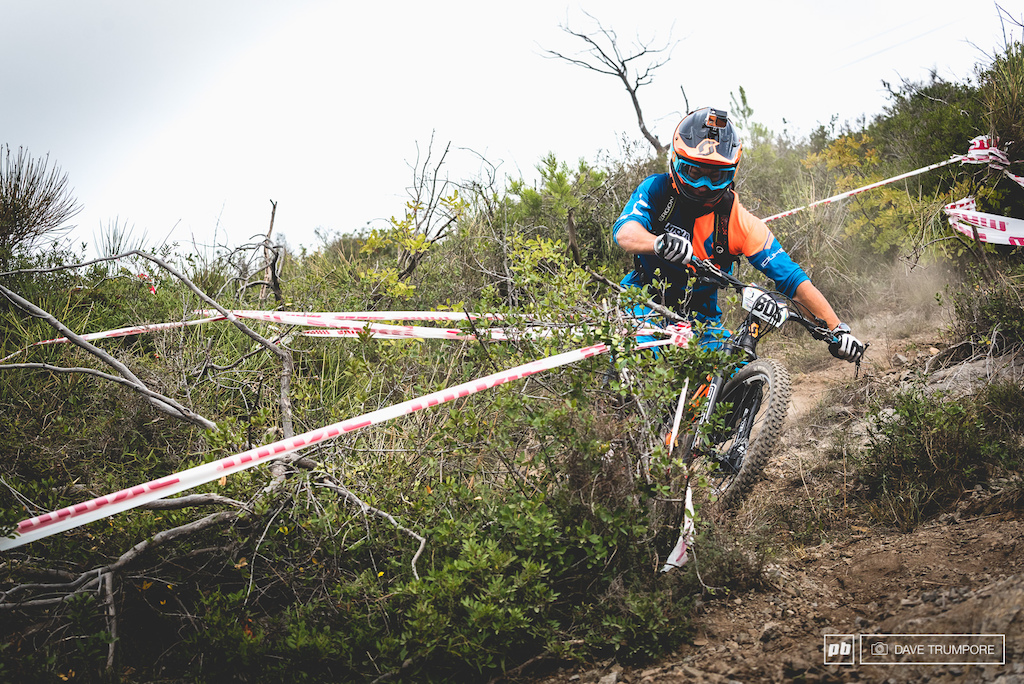 Tight switchbacks and gnarly steep sections are the name of the game on stage four above Varigotti.