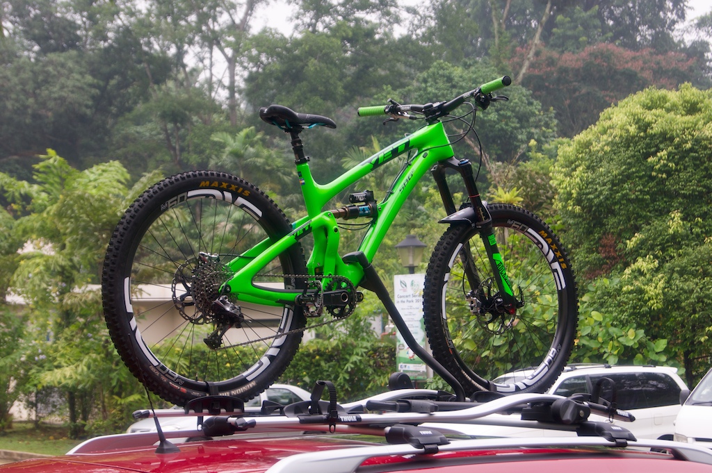 Hazy and wet ride at Bukit Timah Mountain Bike trails.