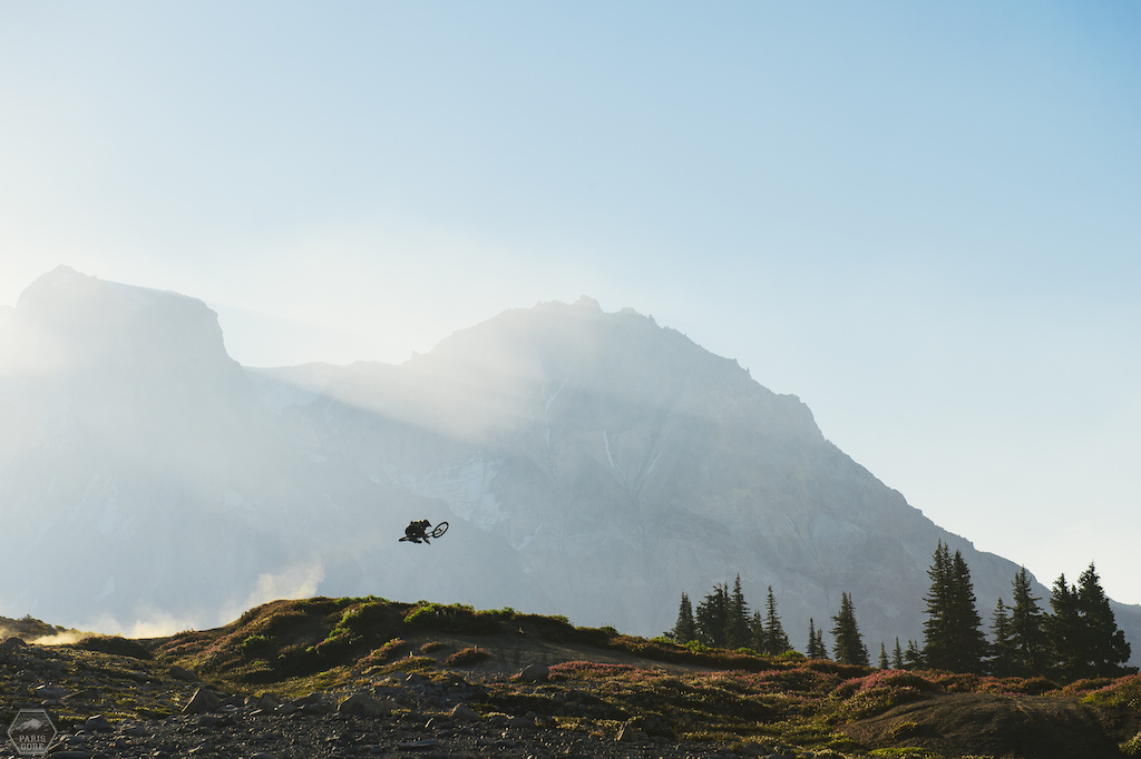 Aggy showing off his nasty style in front of Mt. Atwell during the Deep Summer Photo Challenge in 2014.
