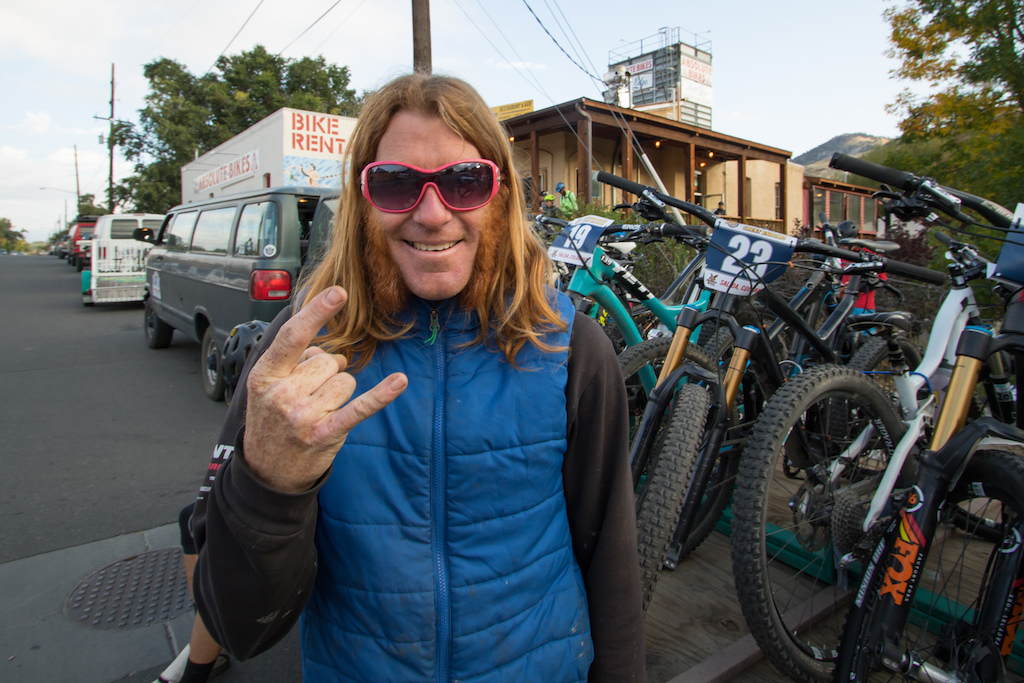 Personality style rock N roll and a love for mountain biking is very much accepted in Salida. Our shuttle driver Dave has it all.
