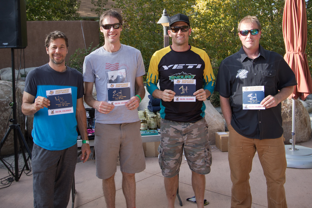 Amateur Men 40 1.Dee Tidwell 2. Jonathan Fox 3. Greg Deem 4. David Ziegler