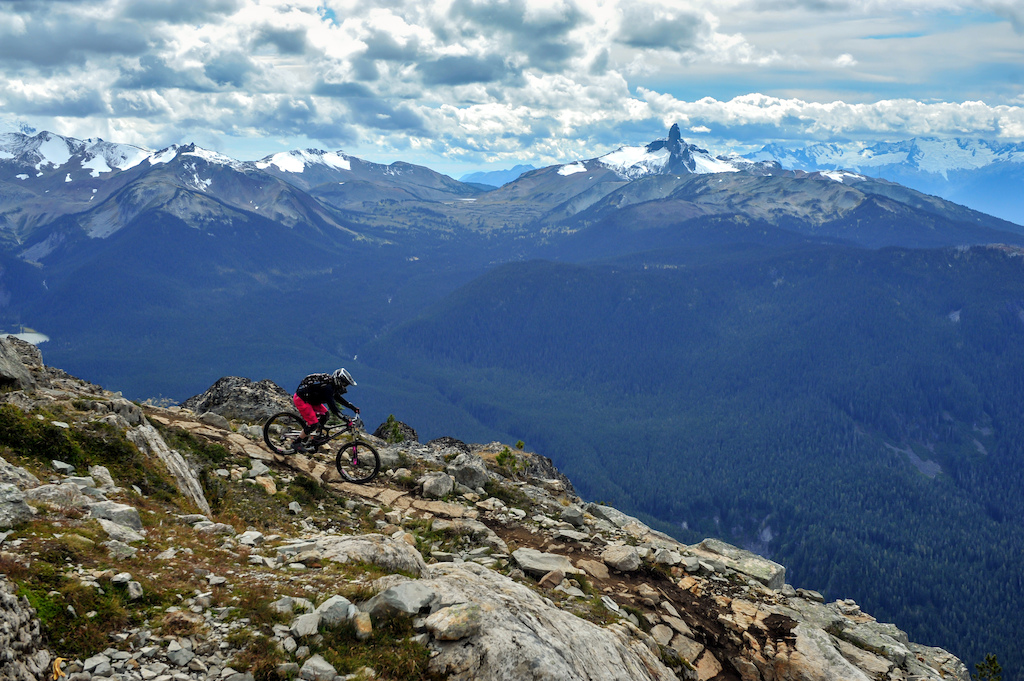 Seriously cannot think of anywhere I would rather be than Top of the World in the Whistler Bike Park.  That pic represents the essence of "happiness is" for me.