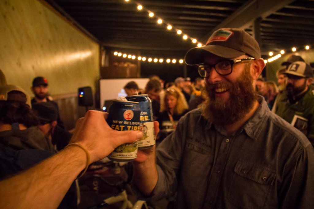 Cheers to Ranger Wes, one of many New Belgium employees that came out to celebrate.