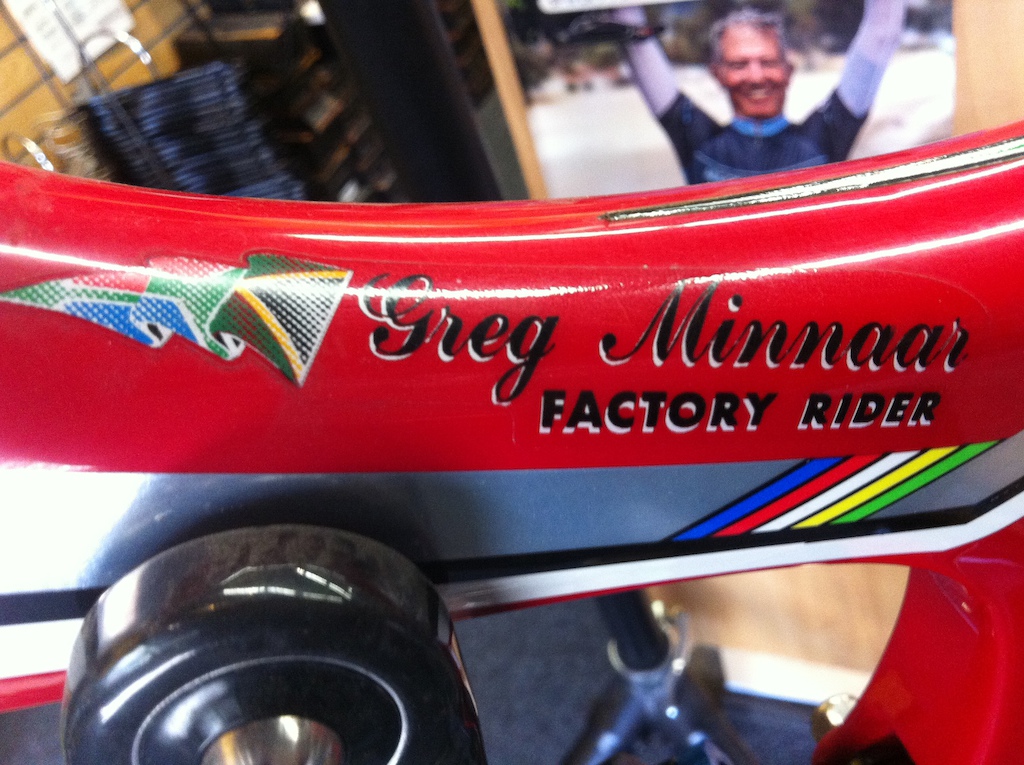 Greg MInnaars 2013 Santa Cruz DH world cup bike
