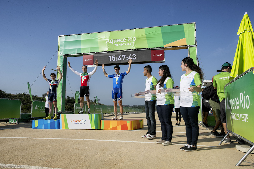 Podium with 
1 - Nino Schurter
2 - Maxime Marotte
3 - Andrea Tiberi