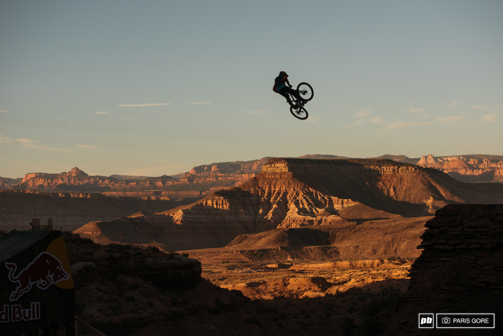 Sam Reynolds one of the first to style out the canyon gap.