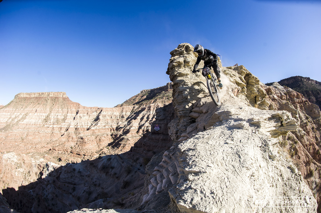 Tyler McCaul dropping in from the top.