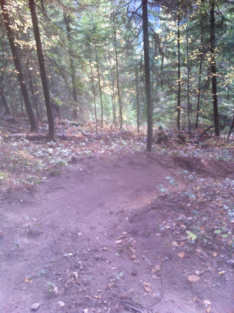 Trail work on lower part of Droptimus Prime