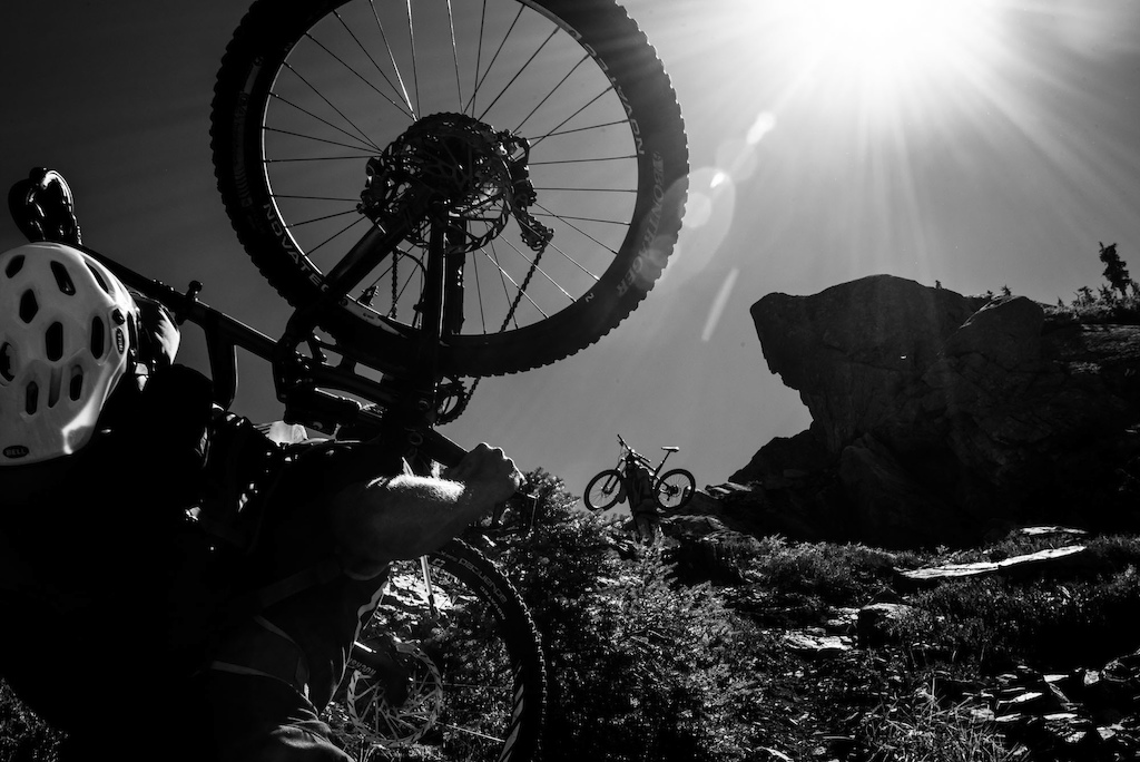 Alpine overnighter. Rad mountain bike packing mission. Photo Reuben Krabbe