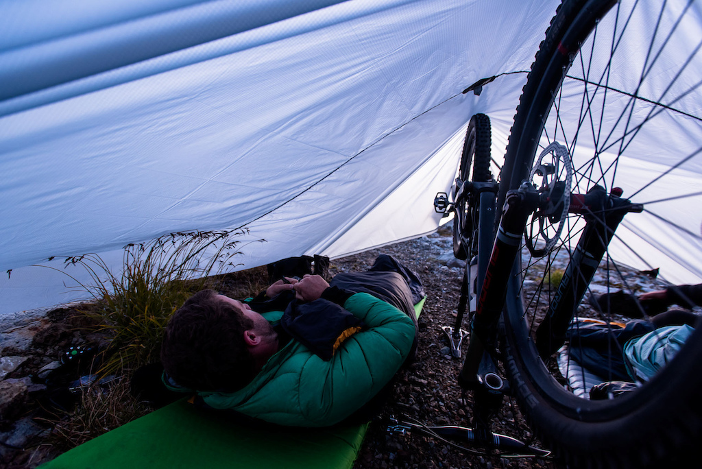 Alpine overnighter. Rad mountain bike packing mission. Photo Reuben Krabbe